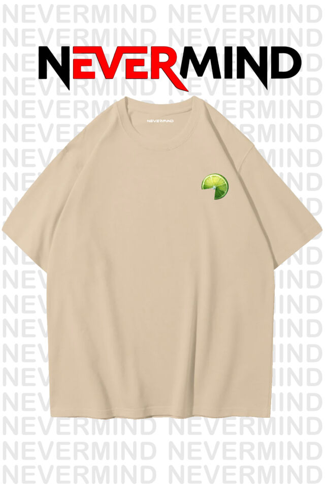 GLANZIA The Margarita Baskılı Oversize Tişört - %100 Pamuk Unisex