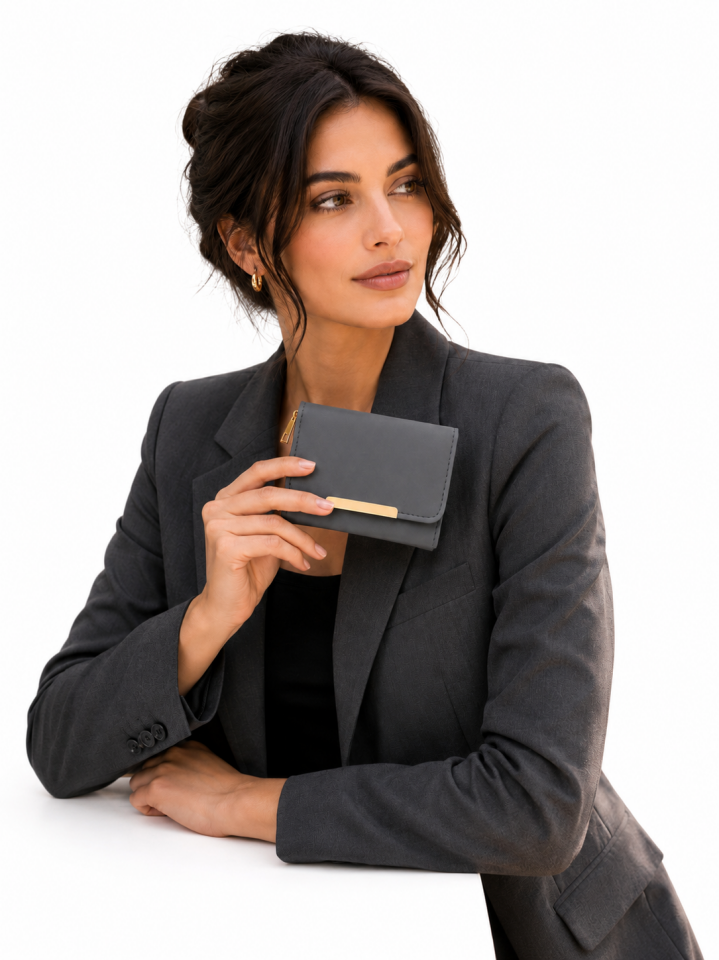 GLANZIA Noir Compact Wallet